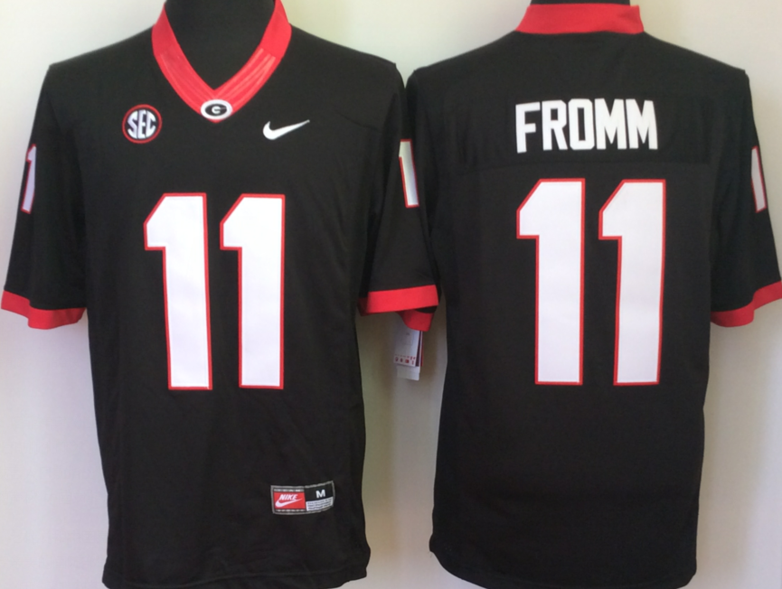 NCAA Men Georgia Bulldogs Black 11 FROMM